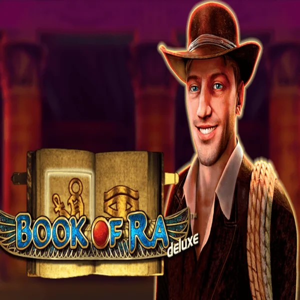 Book of Ra Deluxe slot icon by Novomatic, available at Casino Infinity