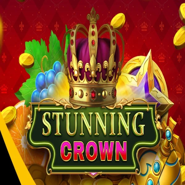 Stunning Crown slot logo by BF Games at Casino Infinity
