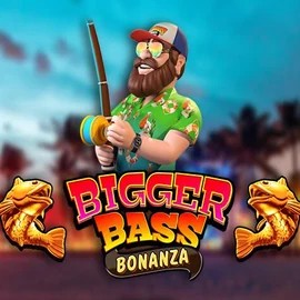 Official Slots logo: Bigger Bass Bonanza by Pragmatic Play at Casino Infinity