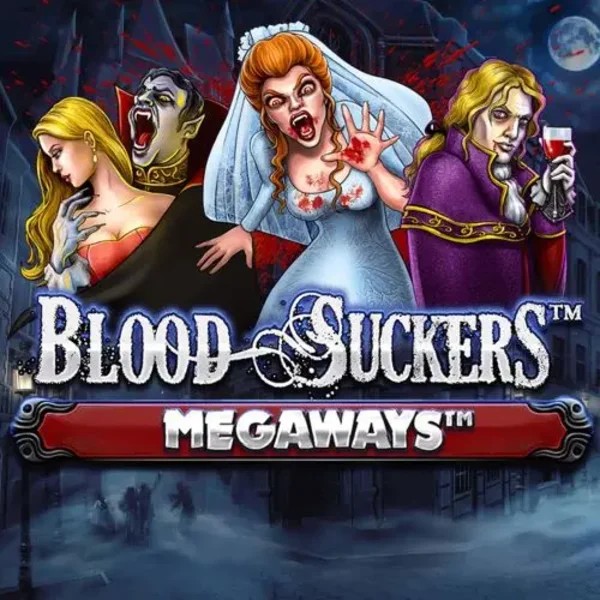 Blood Suckers Megaways slot logo by Red Tiger Gaming at Casino Infinity