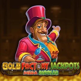 Gold Factory Jackpots Mega Moolah game by Aurum Signature Studios – logo hosted on Casino Infinity