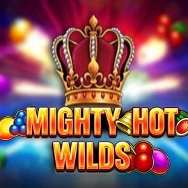 Mighty Hot Wilds slot logo by Inspired Gaming at Casino Infinity