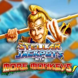 Jackpots logo of Stellar Jackpots with More Monkeys from Lightning Box Game at Casino Infinity